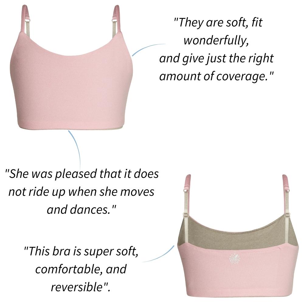 Bleuet training bras for girls