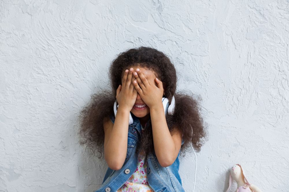 Tween girl embarrassed by period and puberty talk.