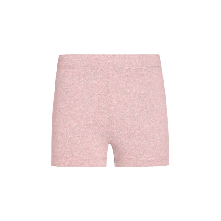 Girl wearing Bleumer tumble shorts