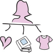 Illustration highlighting our first bra experience through lovely packaging, content and our ultra-soft first girls bras and teen bras