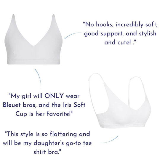 White#Padded Bras & Bralettes For Girls, Tweens and Teens