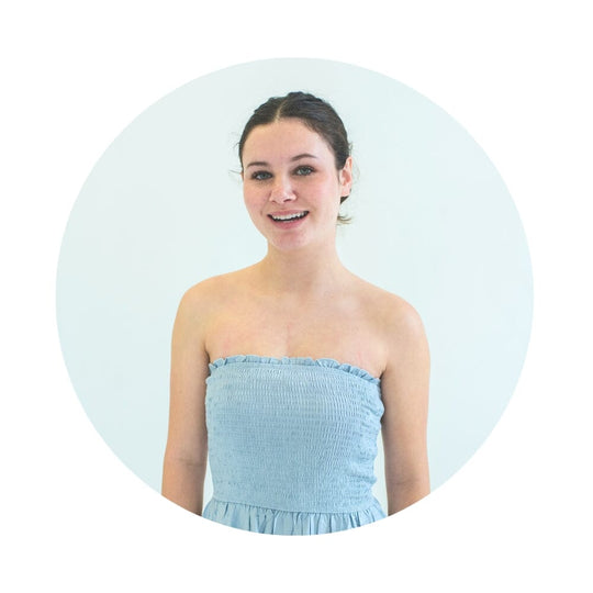 Sand#Bandeau Strapless Bras_Bralettes For Girls Tweens and Teens Front in bandeau with dress