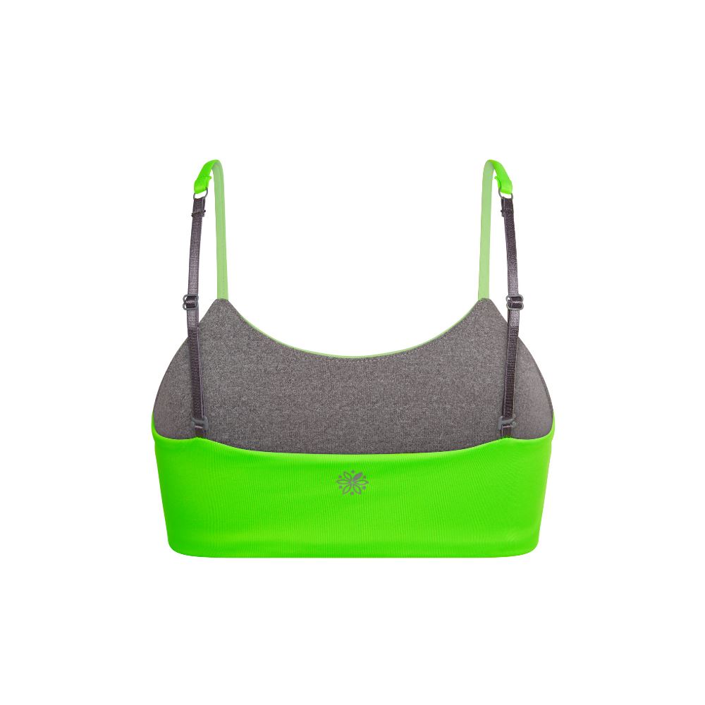 Lime-Silver#Sports Bras & Bralettes For Girls, Tweens and Teens