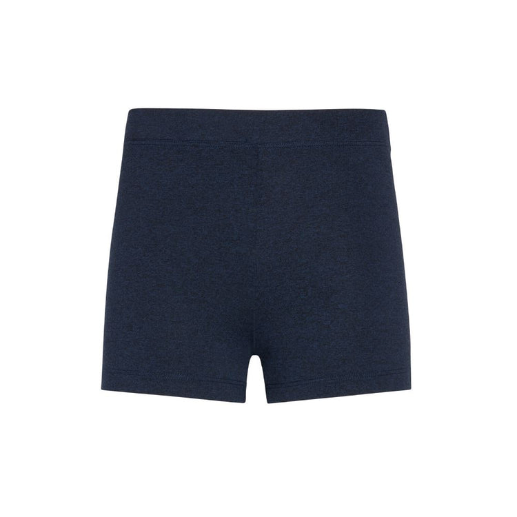 Girl wearing Bleumer tumble shorts