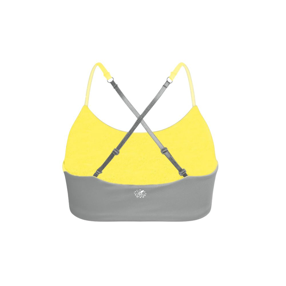 Yellow-Silver#Sports Bras & Bralettes For Girls, Tweens and Teens