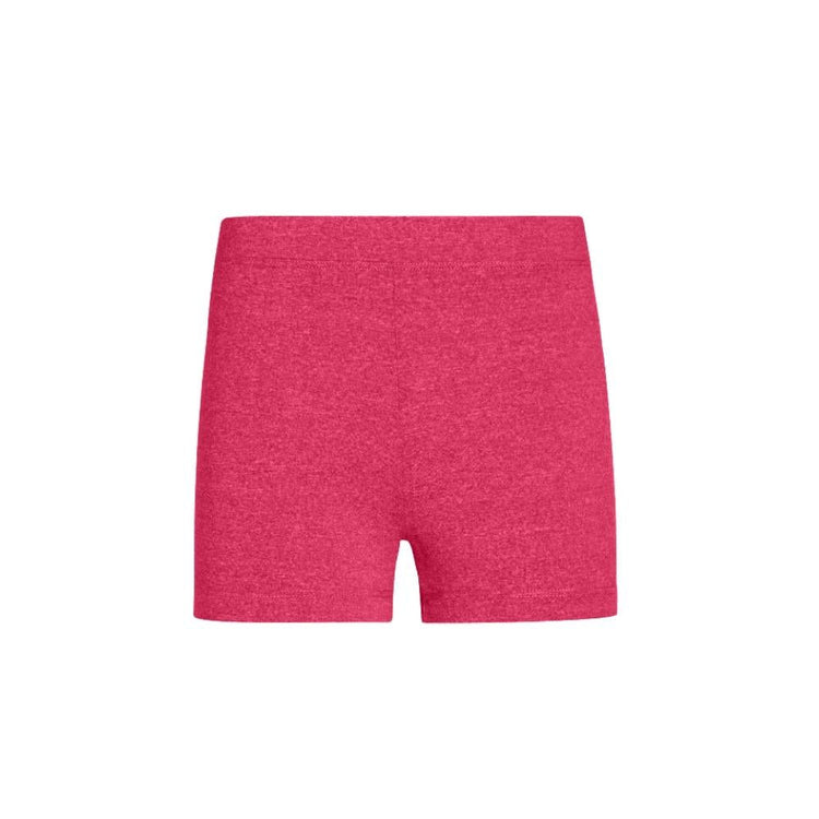 Girl wearing Bleumer tumble shorts