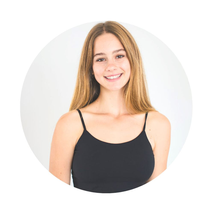 Girls shelf bra camisole in black