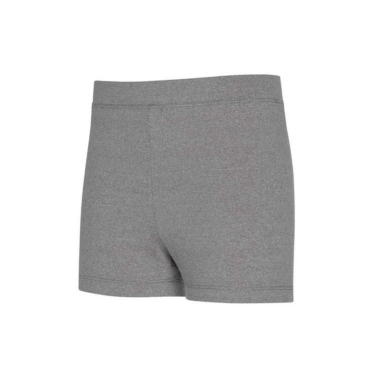 Girl wearing Bleumer tumble shorts