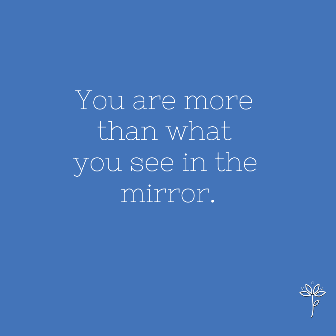 Inspirational quote for tween girls. You are more than what you see in the mirror. 