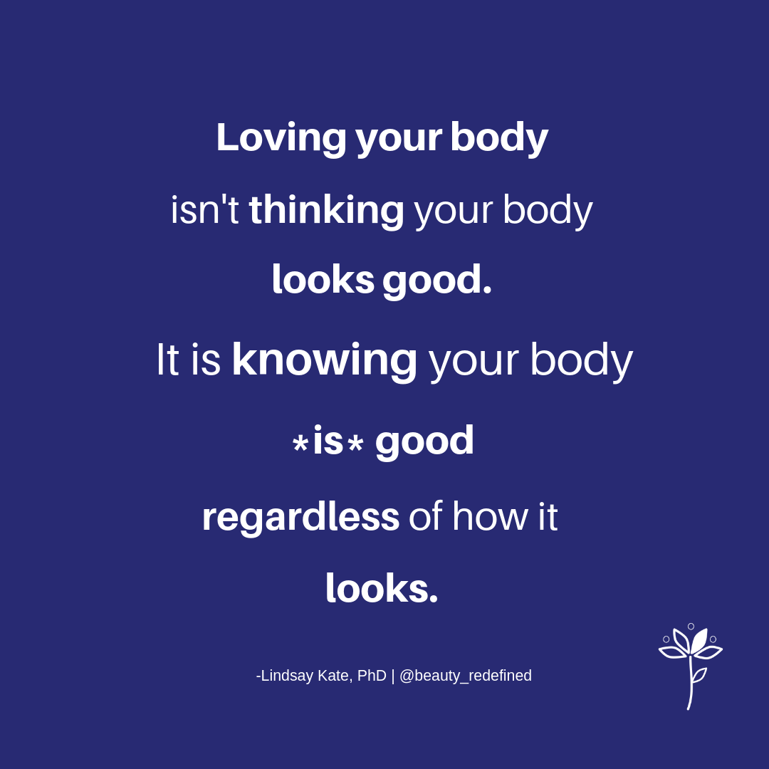 Your Body *IS* Good