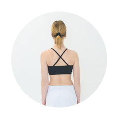 Black#Bandeau Strapless Bras_Bralettes For Girls Tweens and Teens back with convertible straps