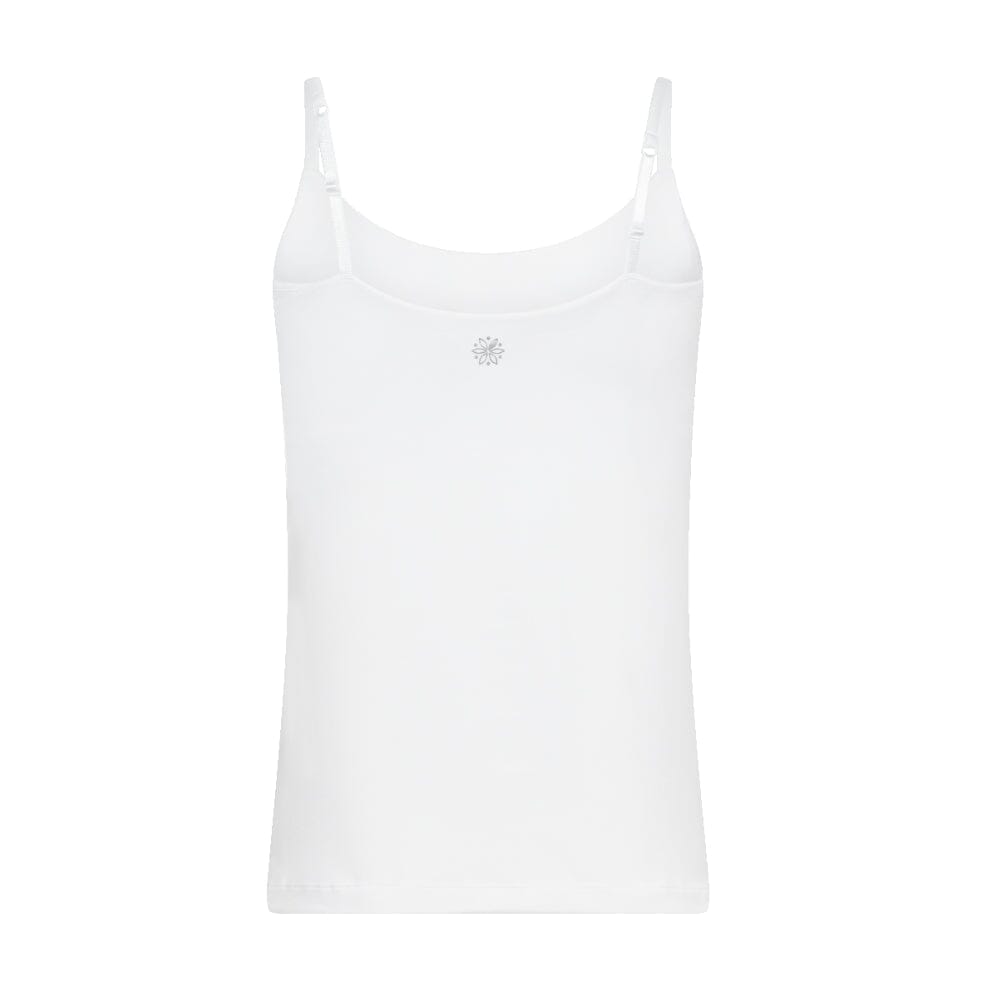 White-Pink#Girls shelf bra camisole back