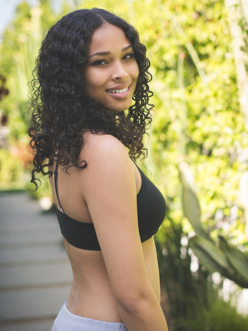 Girl wearing best padded teen bra