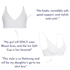 White#Padded Bras & Bralettes For Girls, Tweens and Teens