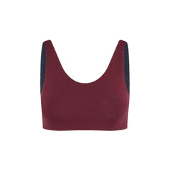 Maroon-Lake#A maroon Aster Organic Tank Girls Bra from Bleuet 