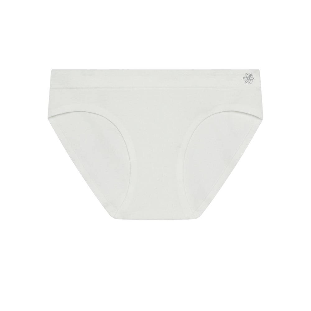 Gardenia-Dove-Black#Chloe Bikini Brief Gardenia Front