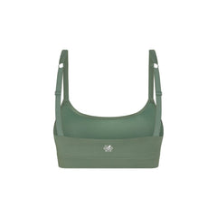 Sage#best teen sports bra in sage green from back