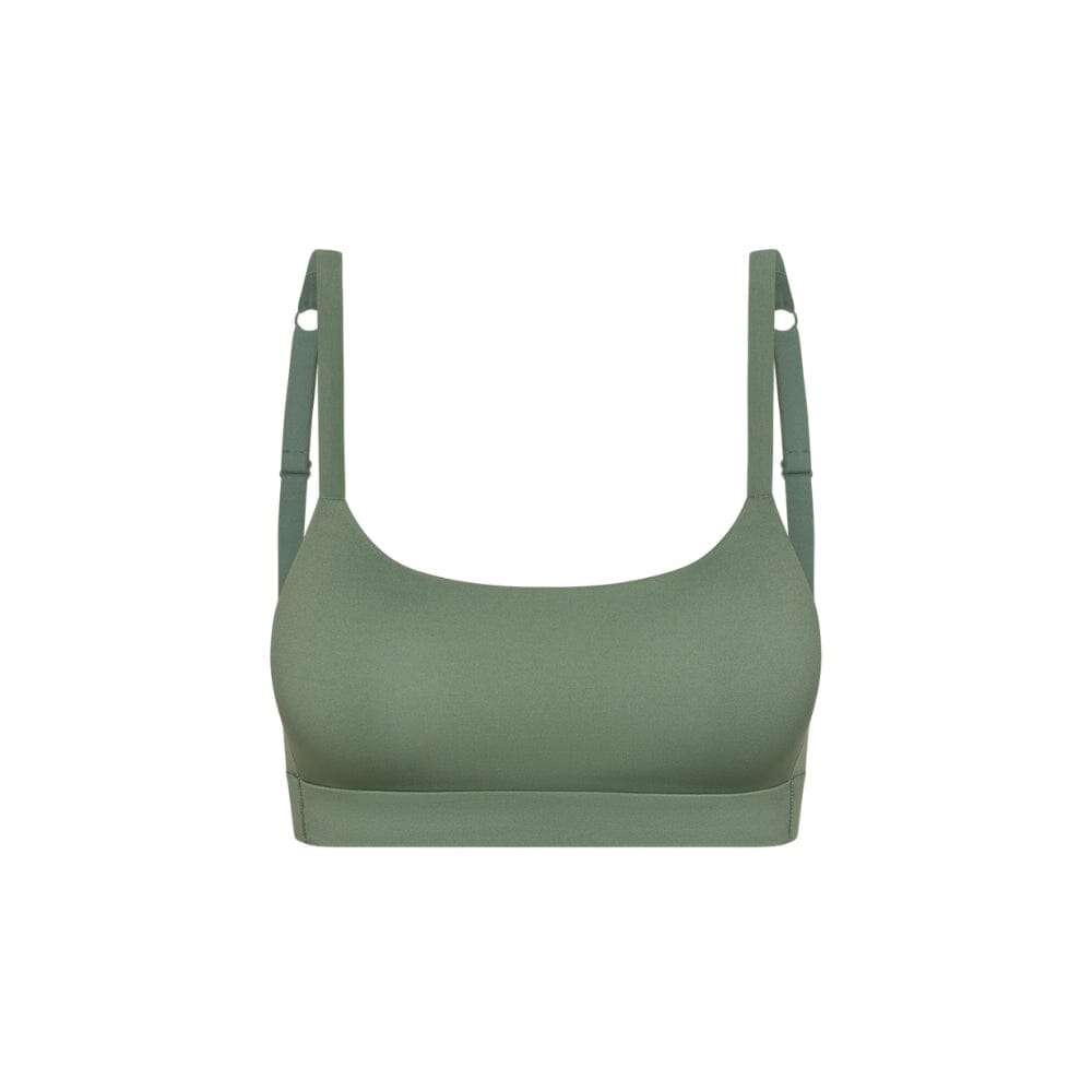 Sage#best teen sports bra in sage green from front
