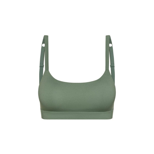 Sage#best teen sports bra in sage green from front