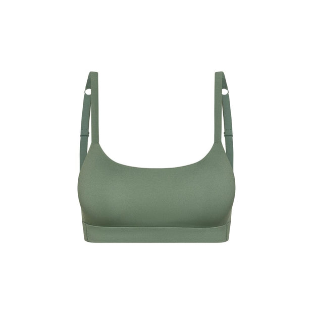 Sage#best teen sports bra in sage green from front