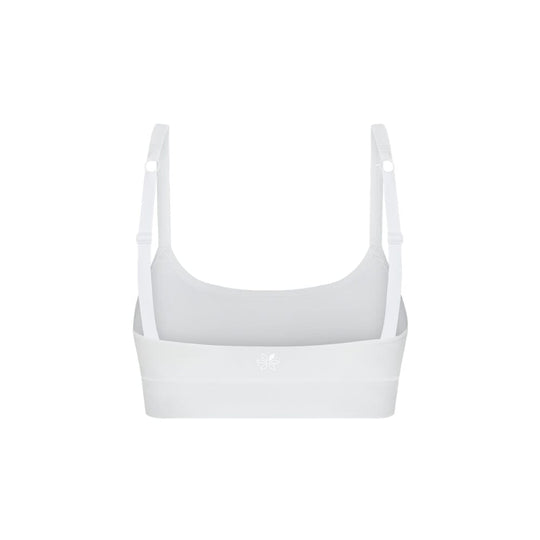 White#Best  Girls Sports bra in white from back