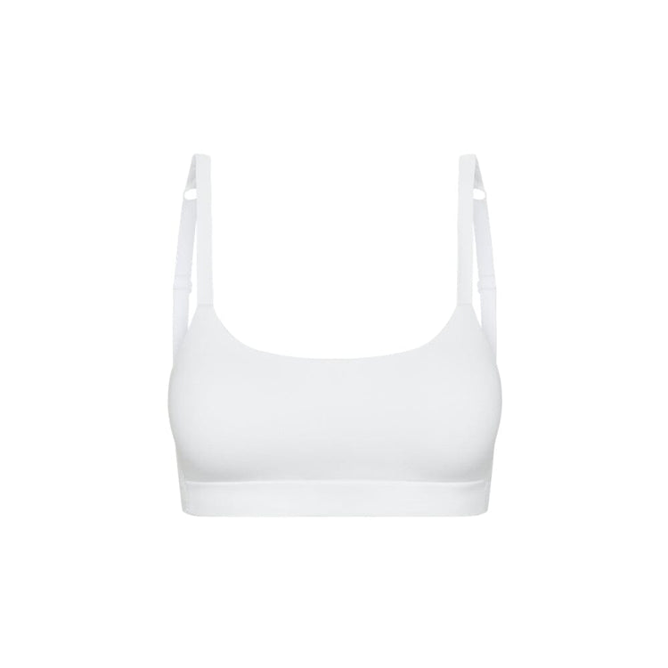 Best  Girls Sports bra in white from front