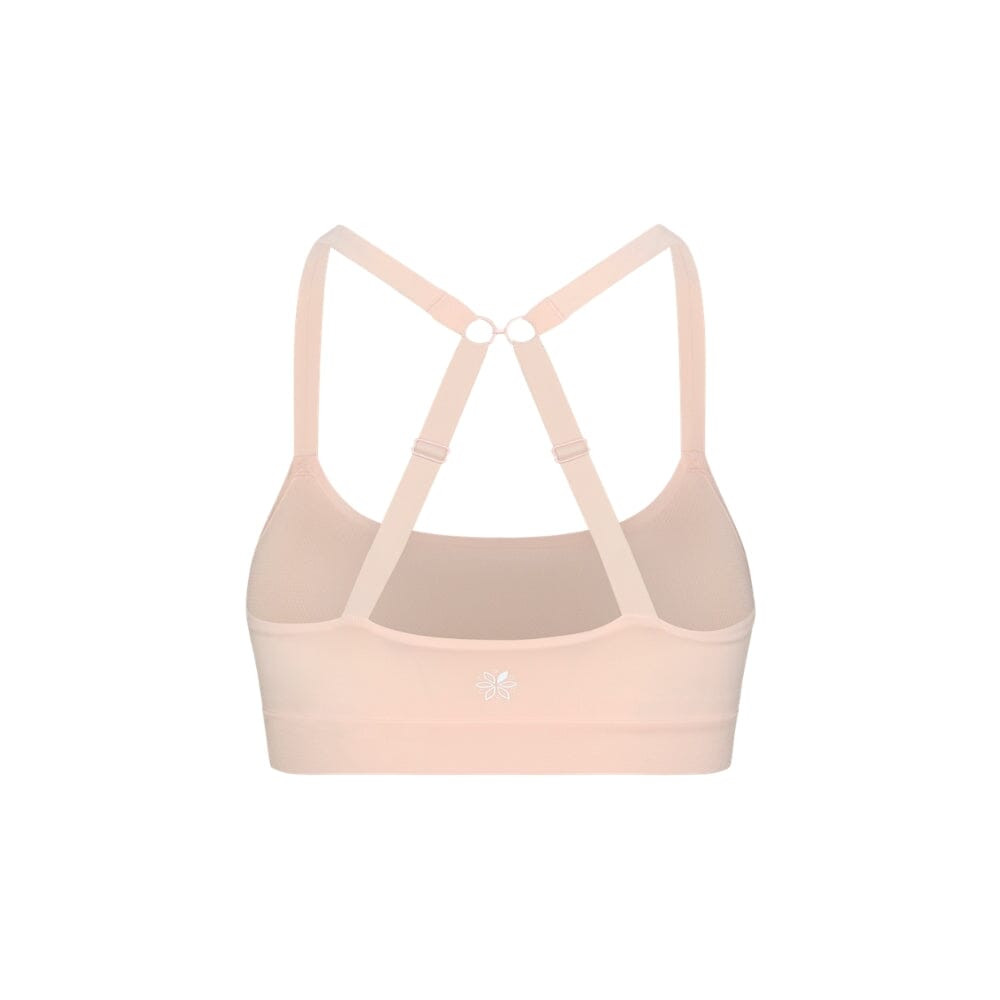 Ballet Pink# Best Girls Sports bra with x-back in light pink from back