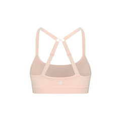 Ballet Pink# Best Girls Sports bra with x-back in light pink from back