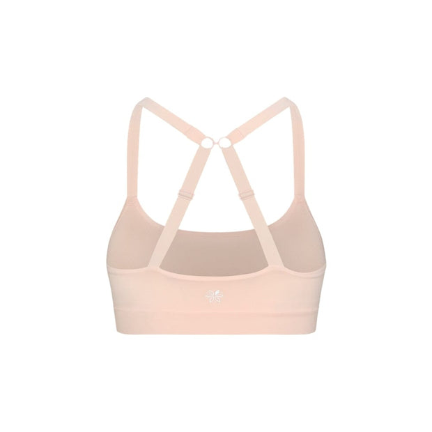 Ballet Pink# Best Girls Sports bra with x-back in light pink from back