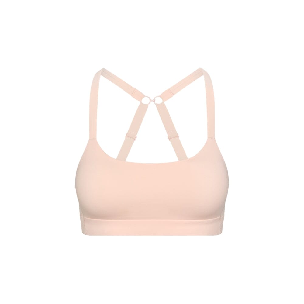 Ballet Pink# Best Girls Sports bra with x-back in light pink from front