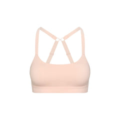 Ballet Pink# Best Girls Sports bra with x-back in light pink from front