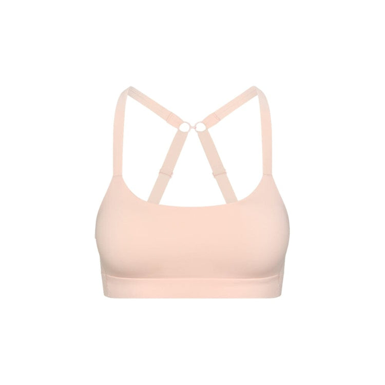  Best Girls Sports bra with x-back in light pink from front