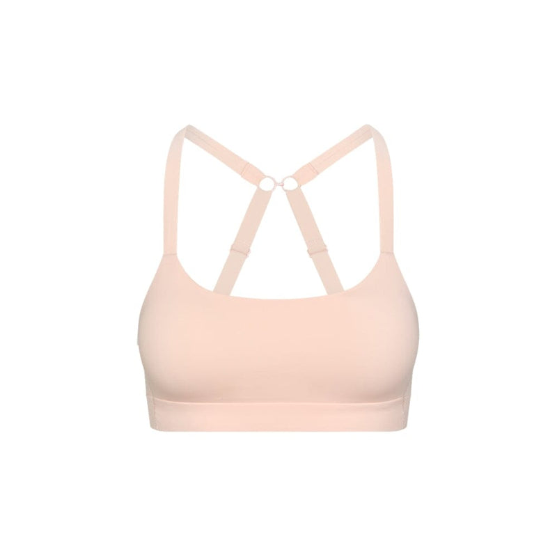 Ballet Pink# Best Girls Sports bra with x-back in light pink from front