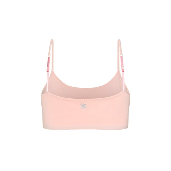 best organic cotton girls bra in light pink back