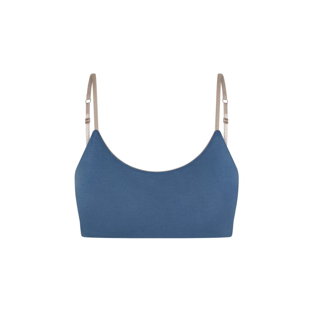 Chai-Steel#Steel Blue Best Teen Everyday bra in Bamboo Front