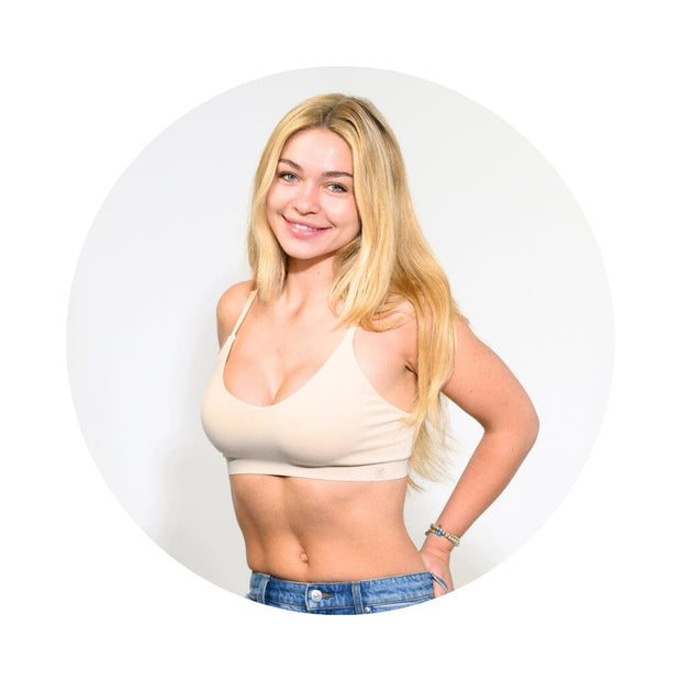 Sand-Vanilla#Girls in Best Teen bra in Modal in Sand from front