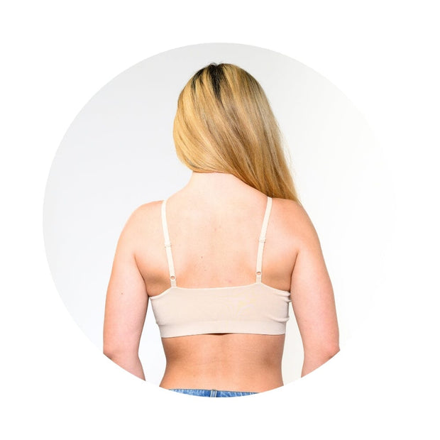 Sand-Vanilla#Girls in Best Teen bra in Modal in Sand from back