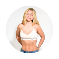 Sand-Vanilla#Girls in Best Teen bra in Modal in Vanilla from Front