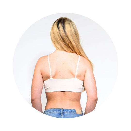 Sand-Vanilla#Girls in Best Teen bra in Modal in Vanilla from Back