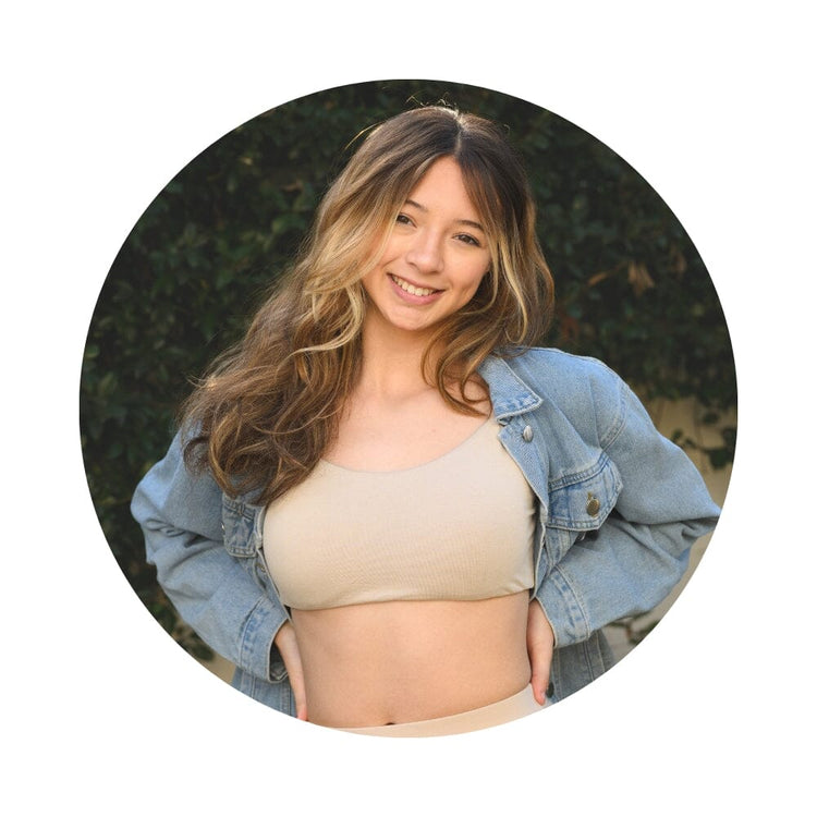 Teen wearing Best Teen bra in bamboo