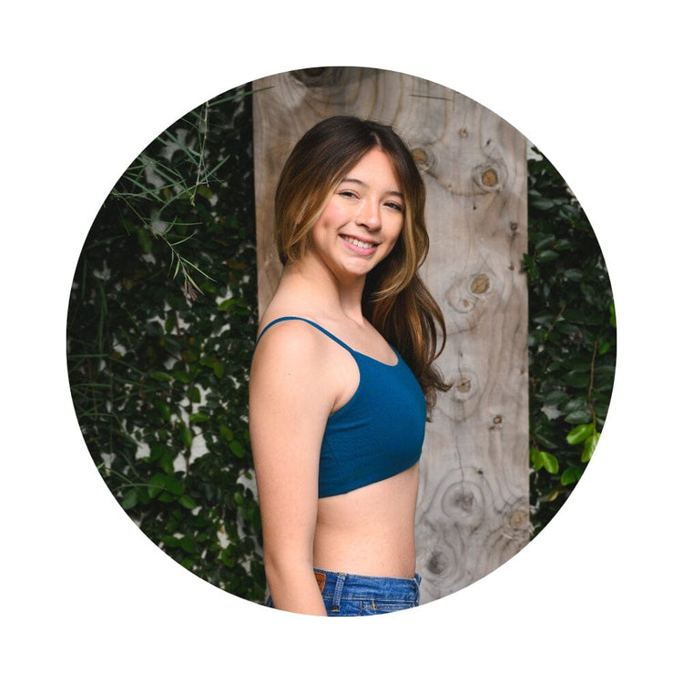 Teen  Girls wearing steel blue bra