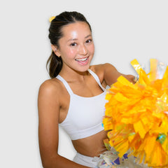 White#Girls wearing best girls sports bra cheering