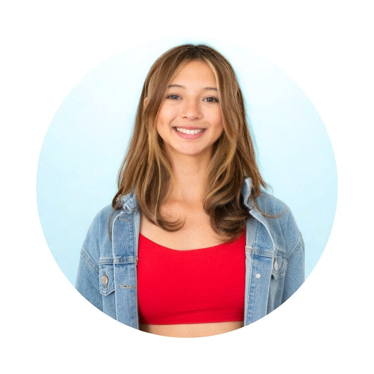 Girl in Red Girls Organic Teen Bleum Bra and Training Bra