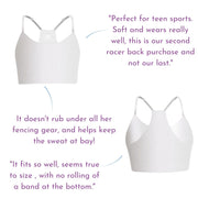 White-White#Bras & Bralettes For Girls, Tweens and Teens