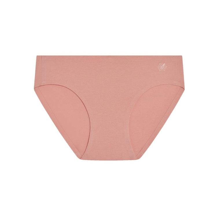 Best teen organic cotton hipster briefs in rose pink from front