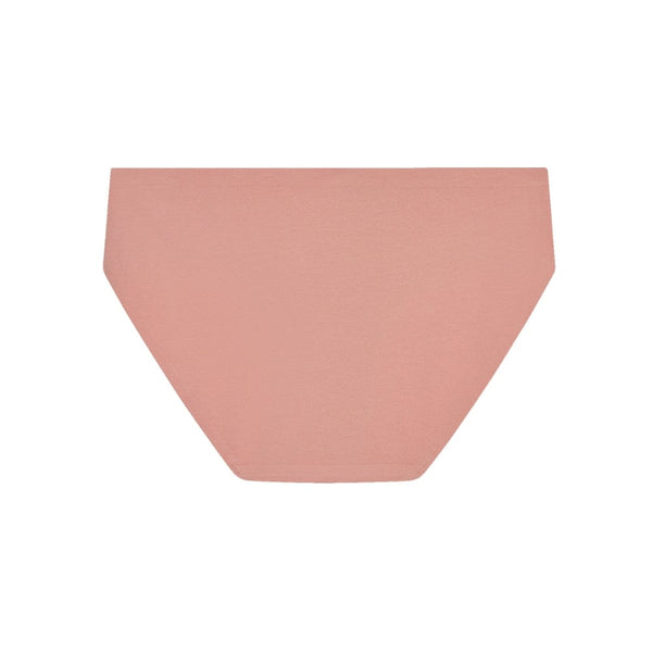 Best teen organic cotton hipster briefs in rose pink from back