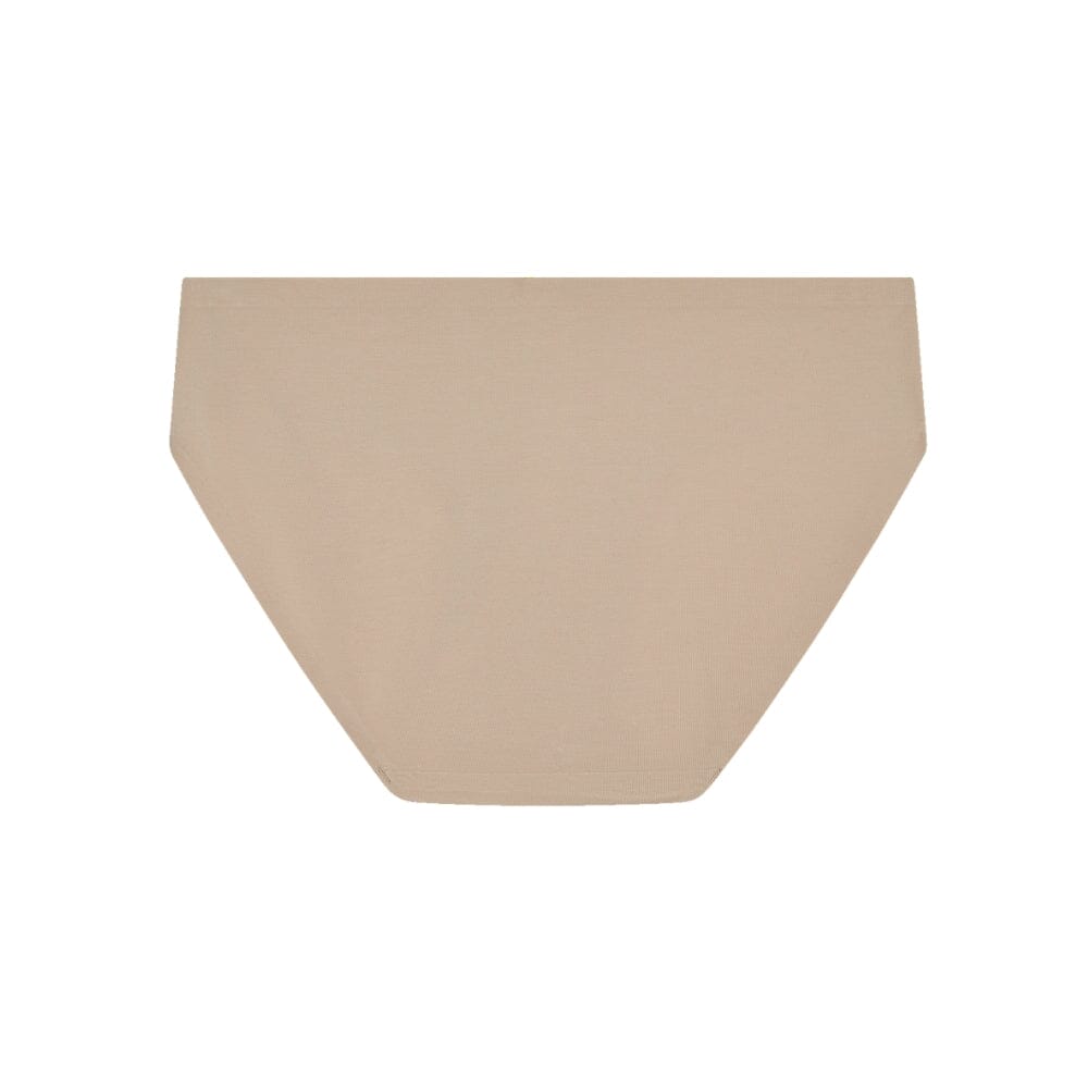 Sand#Best teen organic cotton hipster briefs in sand from back