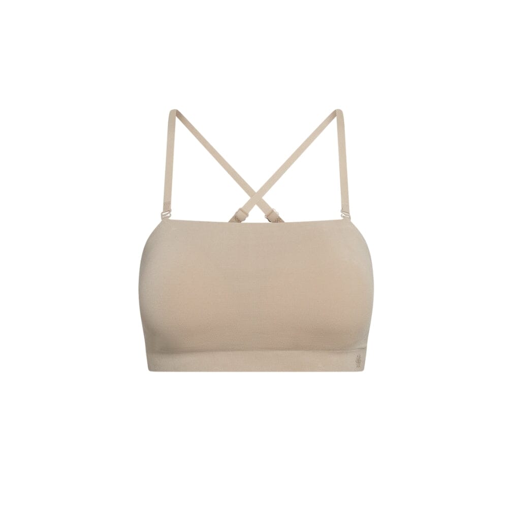 Sand#Bandeau Strapless Bras_Bralettes For Girls Tweens and Teens with Convertible Straps