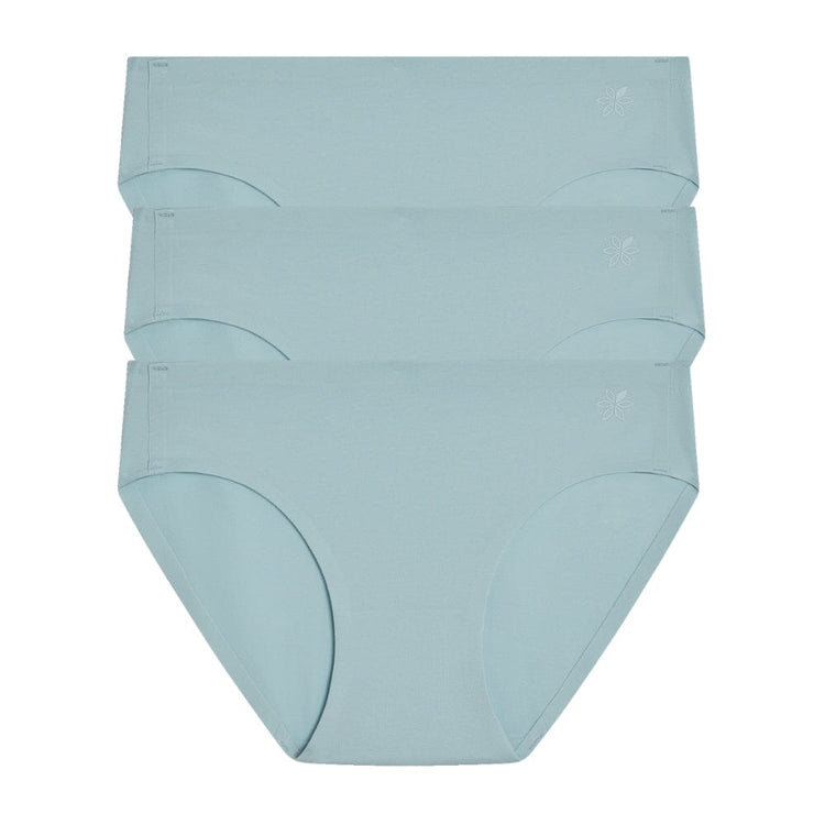 Best teen organic cotton hipster briefs in sky blue from front