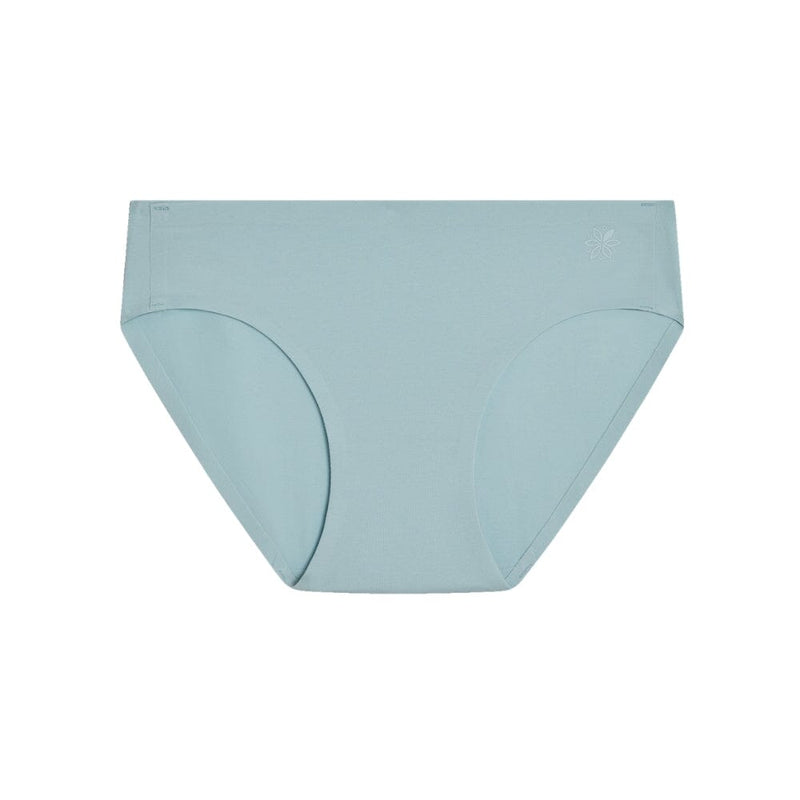 The Bleuet Organic Cotton Hipster in sky blue, shown as a flat product photo.